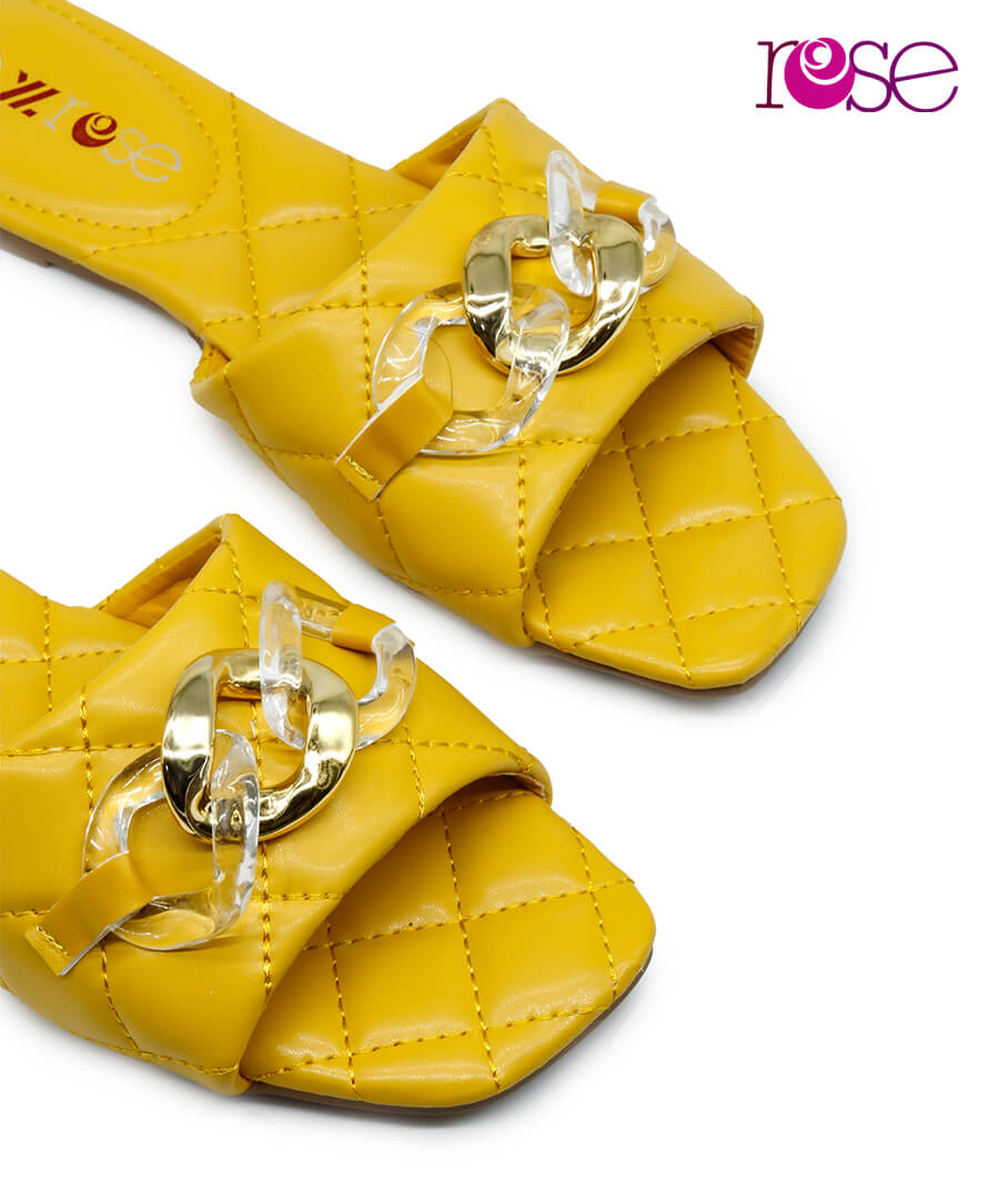 Rose[CP22]RZ404 Yellow Womens Sandal