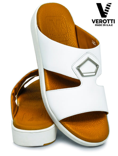 Verotti [X161] TAM3-86 White Tan Gents Sandal