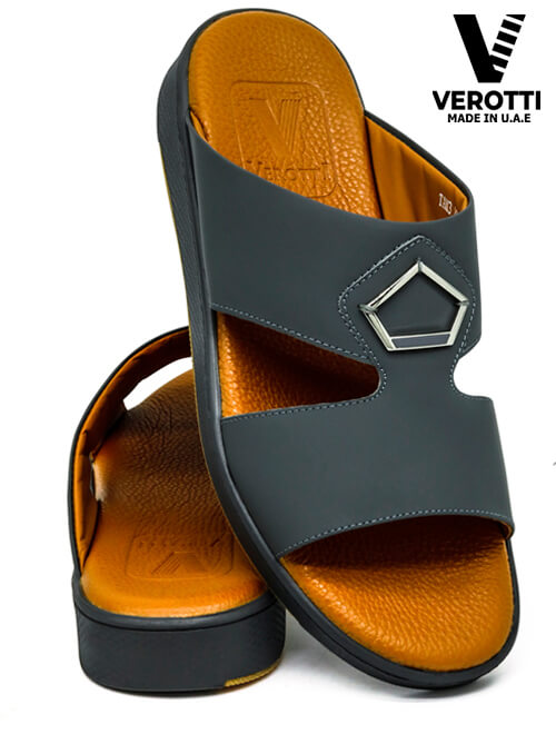 Verotti [X163] TAM3-86 Gray Tan Gents Sandal