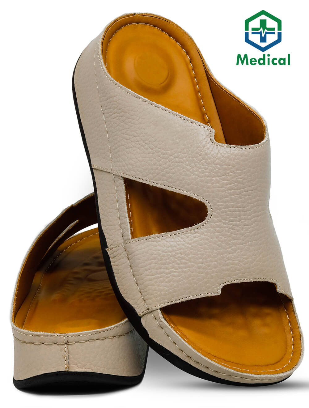 Busthan [H50] 5246 Beige Tan Gents Arabic Medical Sandal