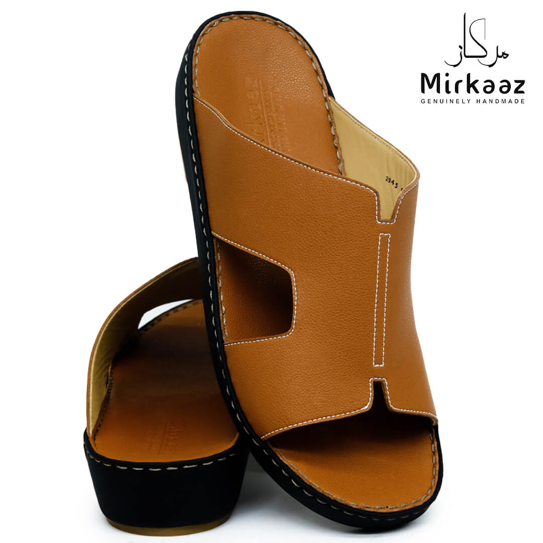 Mirkaaz[M186]2945-Tan-Black-Gents-Sandal-39