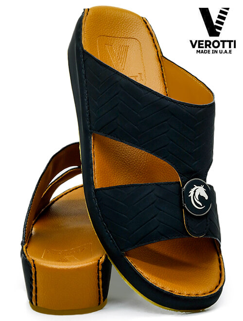 Verotti [X213] VTR-02 Black Gents Arabic Sandal