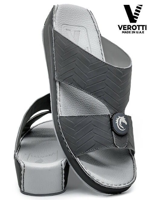 Verotti [X215] VTR-02 Gray Gents Arabic Sandal