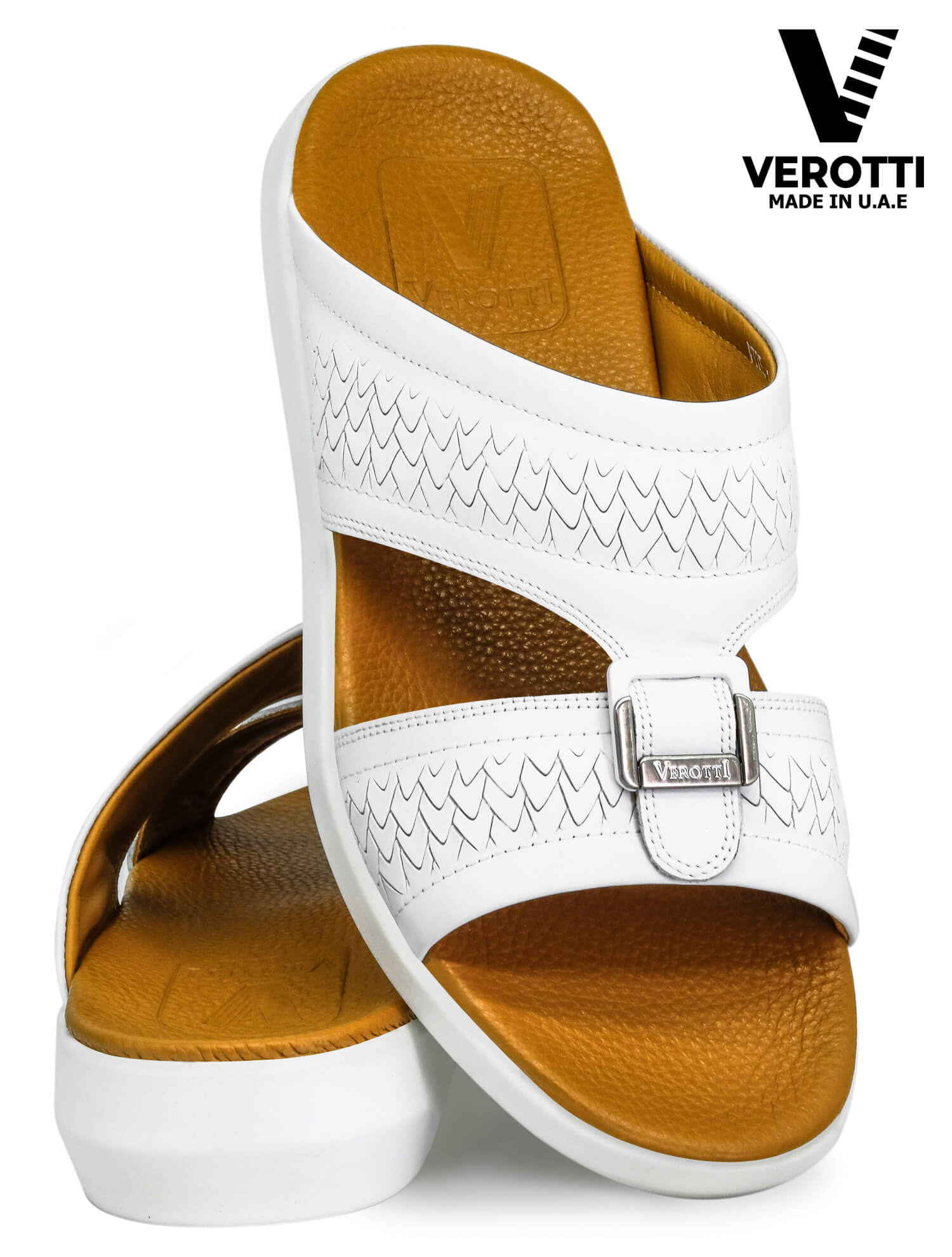 Verotti [X226] VTKB-10 White Gents Arabic Sandal