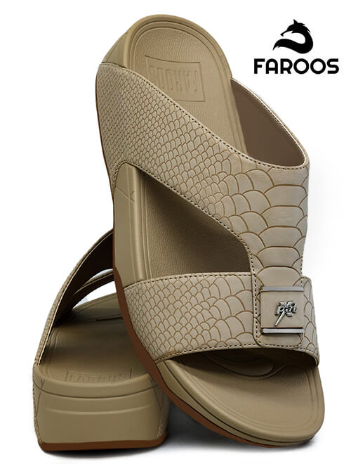 Faroos-[F66]-M021-Stone-Gents-Arabic-Sandal-40