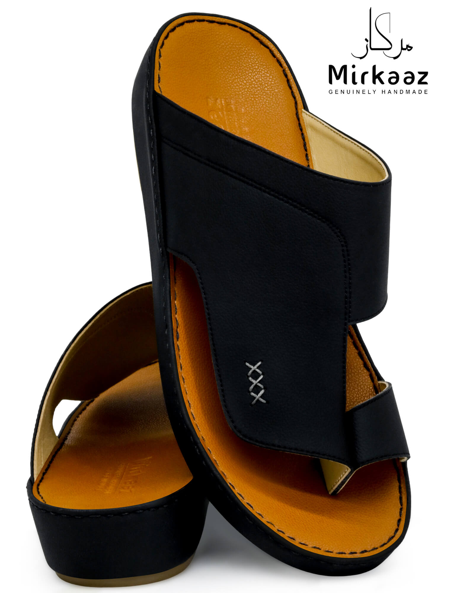 Mirkaaz[M220]3131 Black Gents Arabic Sandal