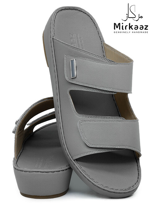 Mirkaaz[M224]3133 Gray Gents Arabic Sandal