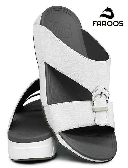 Faroos-[F79]-M038-White-Gents-Arabic-Sandal-40