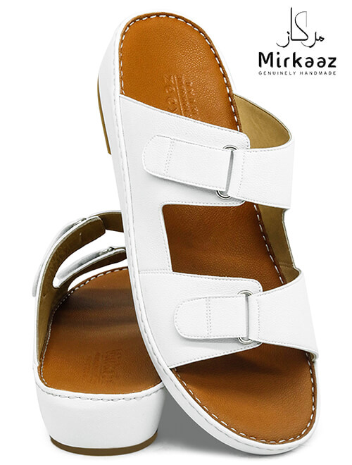 Mirkaaz[M244]3230 White Gents Sandal