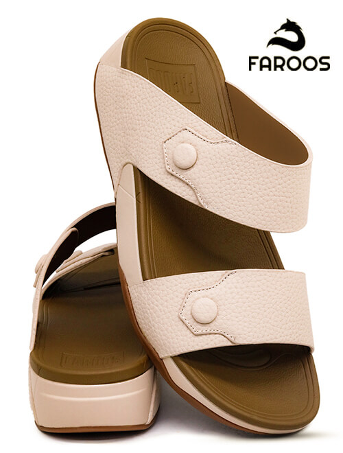 Faroos[F100]M025-Beige-Gents-Arabic-Sandal-40