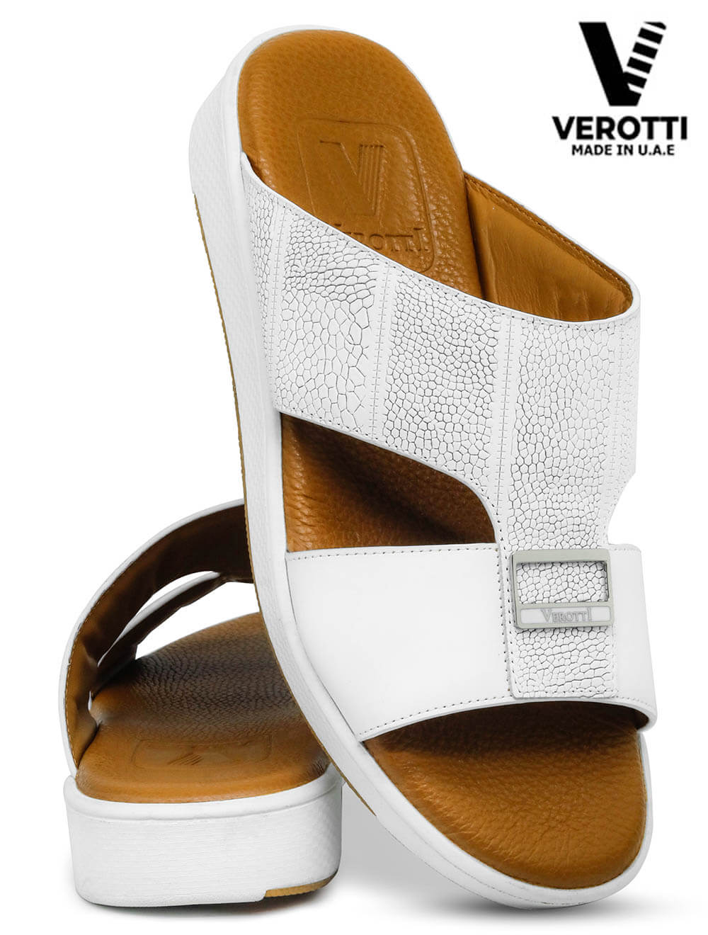 Verotti [X259] VTM03 White Gents Arabic Sandal