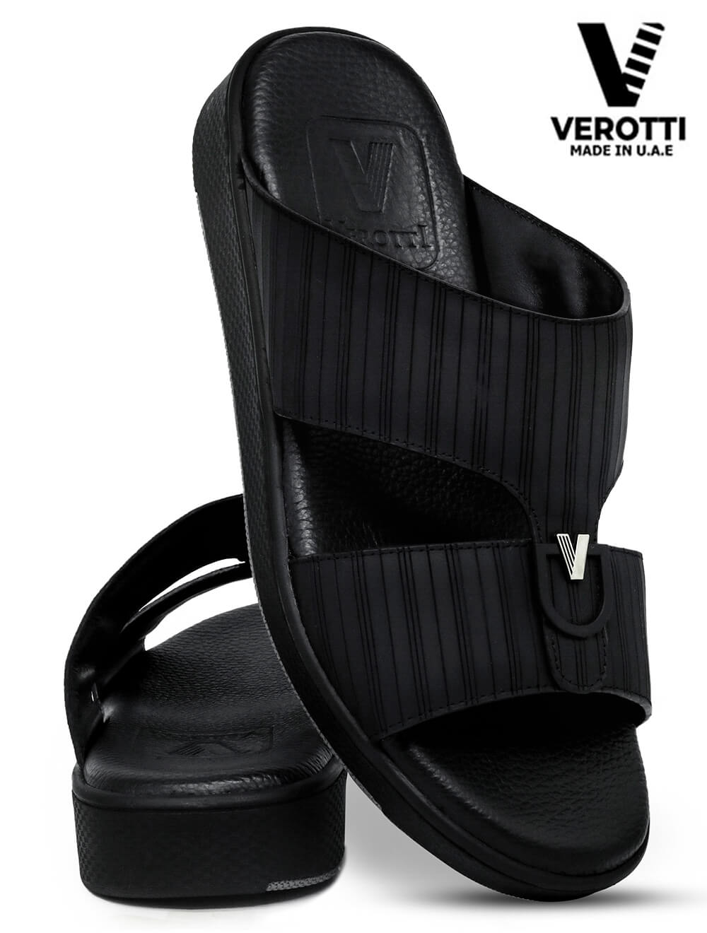 Verotti-[X260]-VTM08-Black-Gents-Arabic-Sandal-40