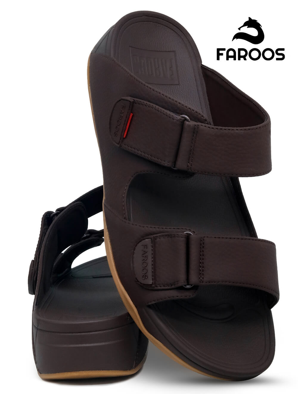 Faroos[F125]M051-Brown-Gents-Arabic-Sandal-40