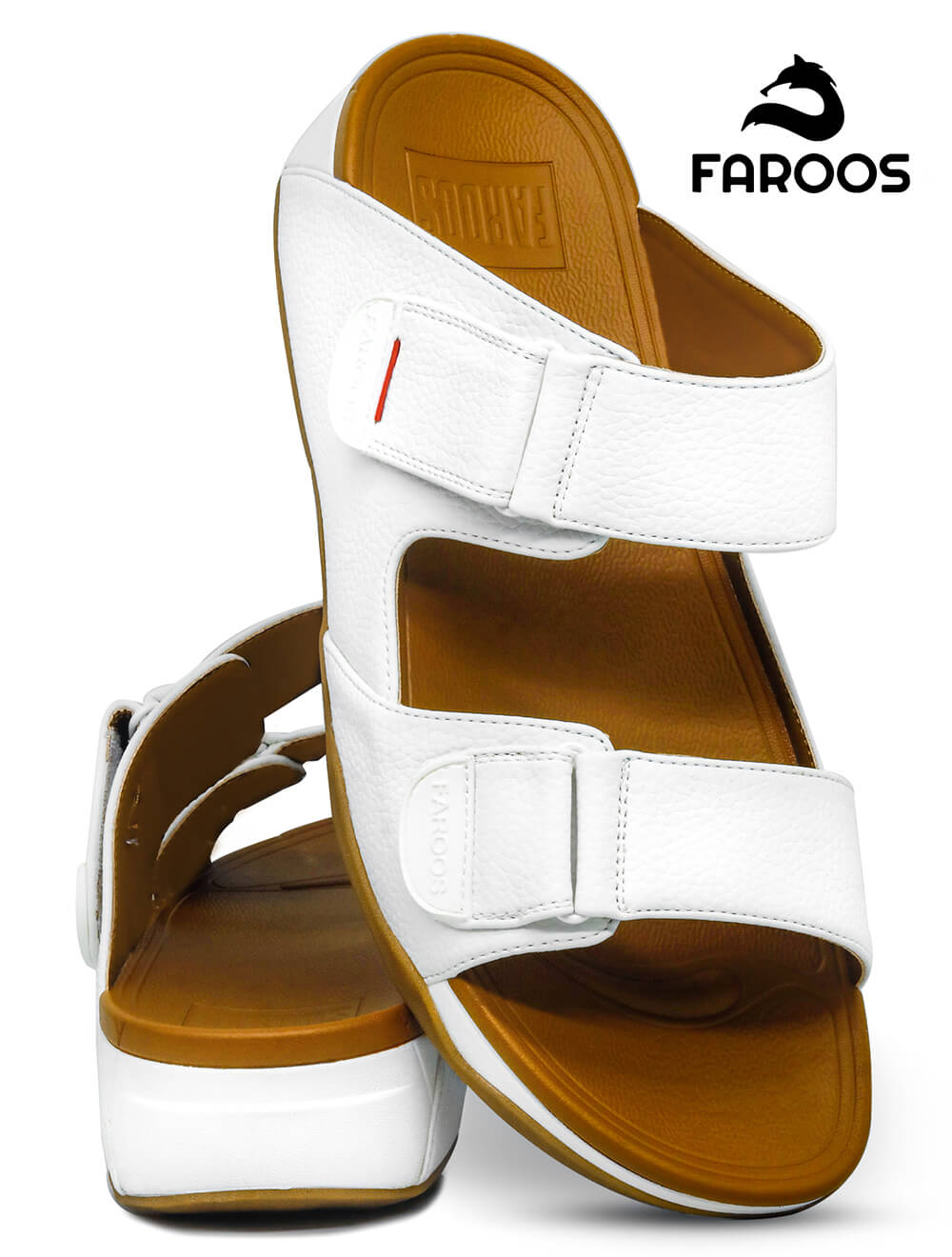 Faroos[F127]M051-White-Gents-Arabic-Sandal-40