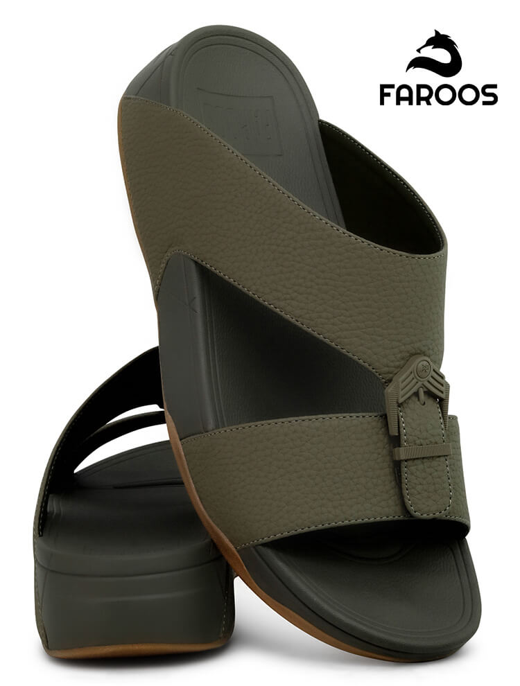 Faroos[F165]M055-Truffle-Gents-Arabic-Sandal-40