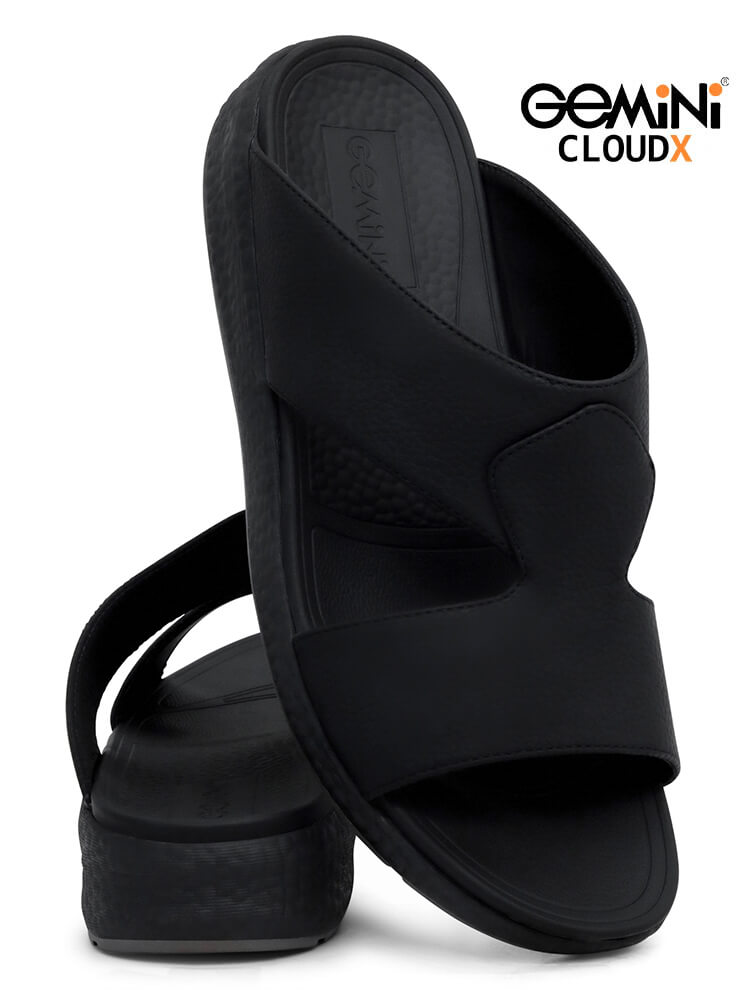 Gemini Cloud [G22]M013 Black Gents Arabic Sandal