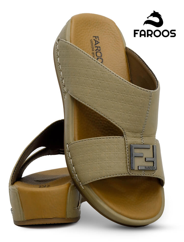 Faroos[FK5]C511 Olive Kids Arabic Sandal