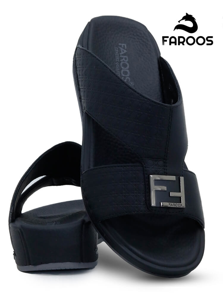 Faroos[FK6]C511 Black Kids Arabic Sandal