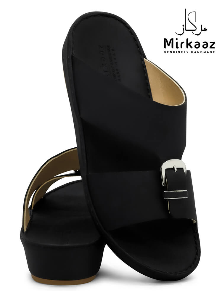 Mirkaaz[M294]2001 Black Gents Arabic Sandal