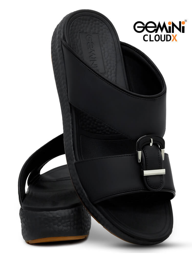 Gemini Cloud [G35]M001 Black Gents Arabic Sandal