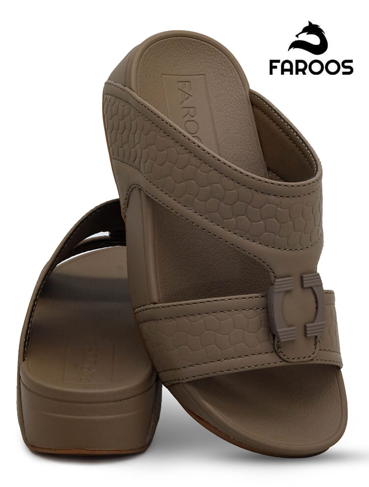 Faroos[FK14]B006-Olive-Kids-Arabic-Sandal-32