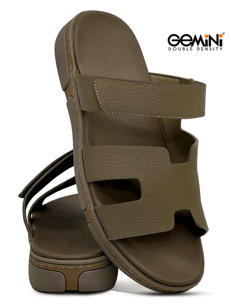 Gemini[G53]M078 Olive Gents Arabic Sandal