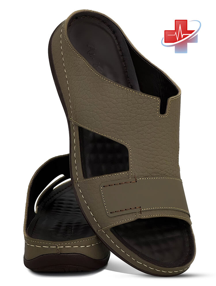 Al Maidan[B216]K895 MEDICAL Olive Gents Arabic Sandal