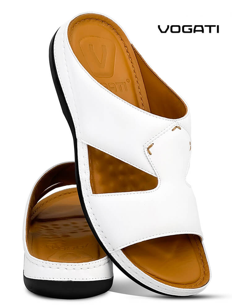 Vogati [V42]VG13 Medical White Gents Sandal