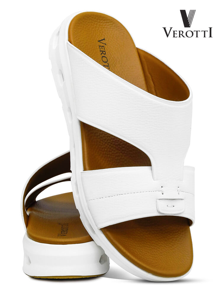 Verotti ON CLOUD[X387]M028 White Gents Arabic Sandal