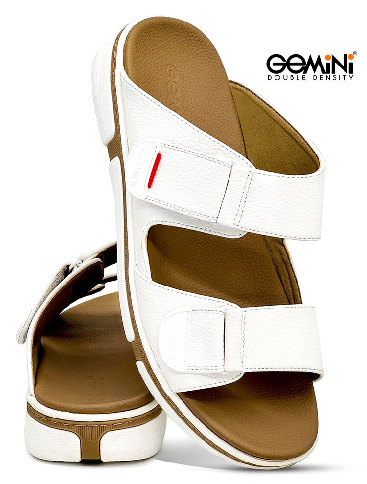 Gemini[G61]M077-White-Gents-Arabic-Sandal-40