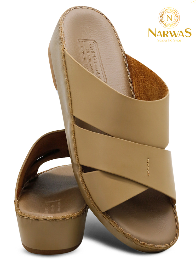 Narwas 453[NG118] Beige Gents Arabic Sandal