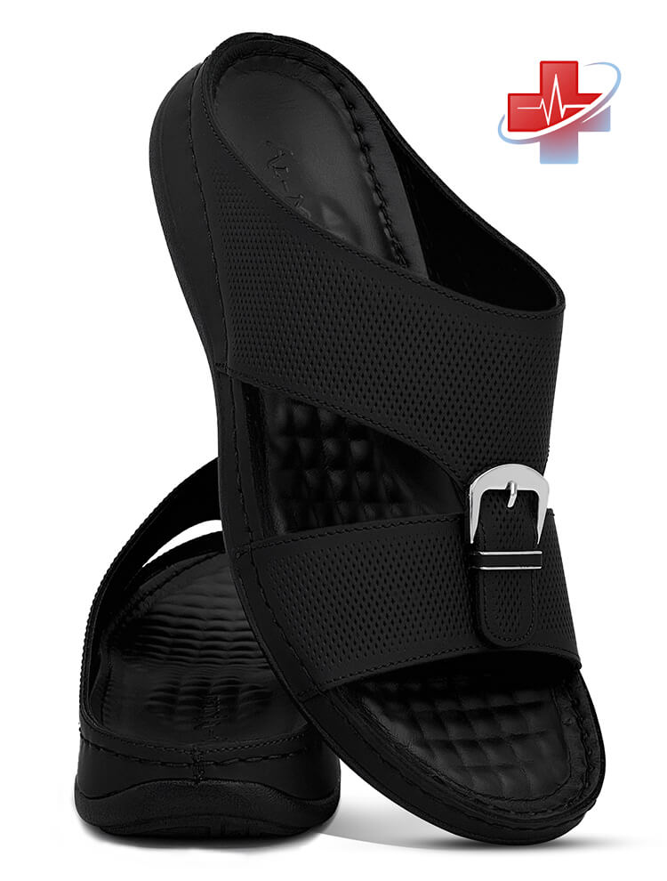 Al-Maidan[B218]K891-MEDICAL-Black-Gents-Arabic-Sandal-40