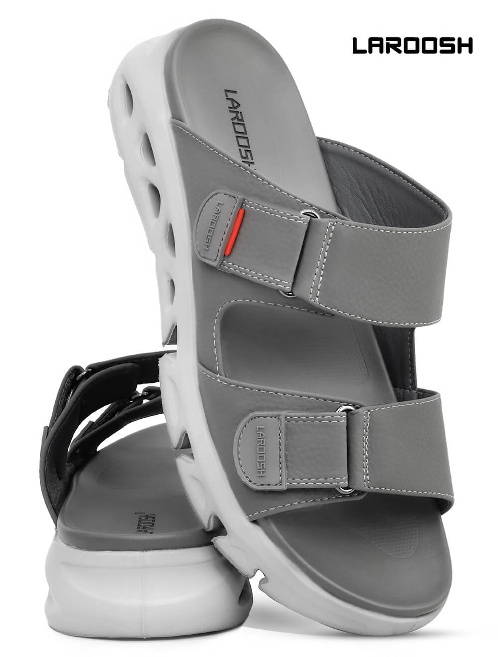 Laroosh[LA51]TN1117 Gray Gents Arabic Sandal