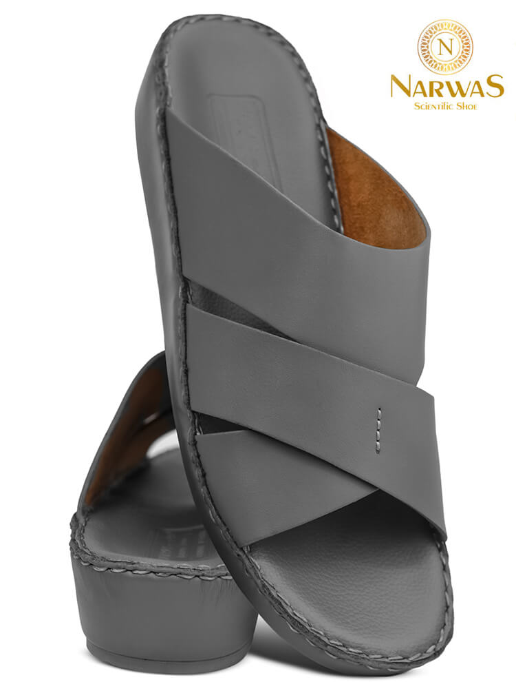 Narwas-453[NG122]-Gray-Gents-Arabic-Sandal-40