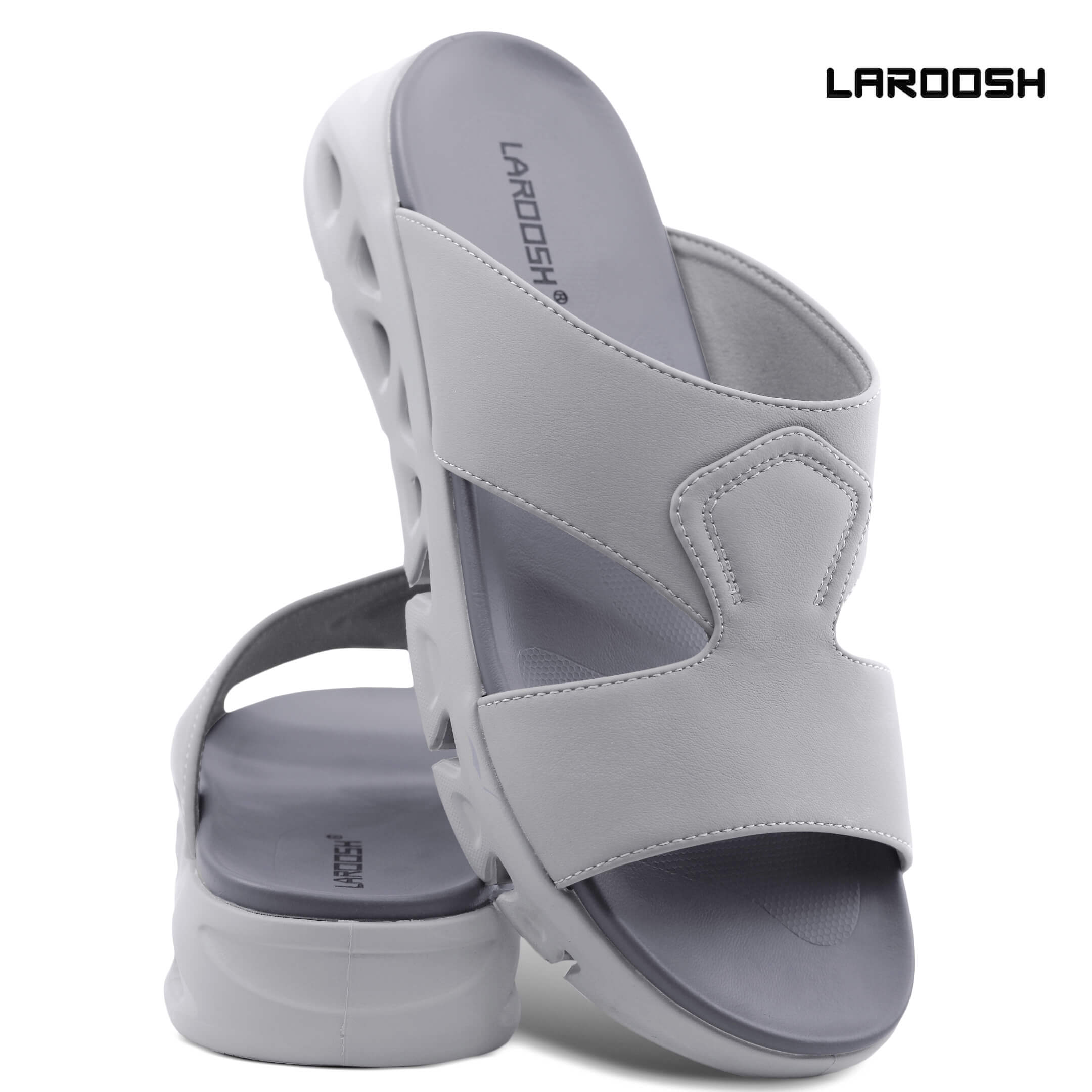 Laroosh[LA54]TN1076-Gray-Gents-Arabic-Sandal-40