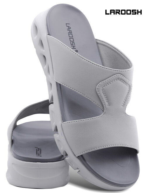 Laroosh[LA54]TN1076 Gray Gents Arabic Sandal