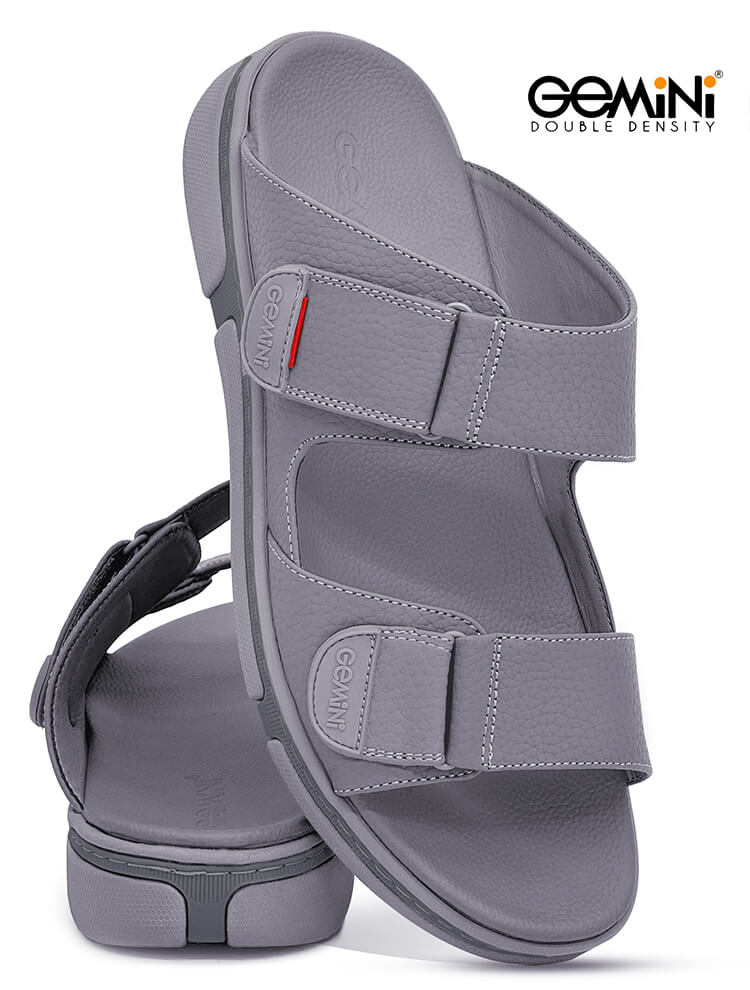 Gemini[G70]M077 Gray Gents Arabic Sandal