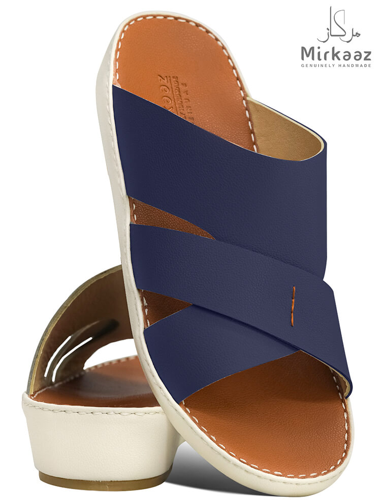 Mirkaaz[M312] 3500 Blue Gents Arabic Sandal