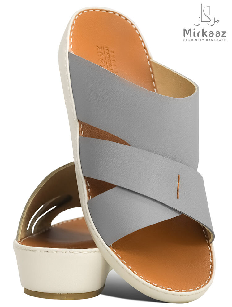 Mirkaaz[M313] 3500 Gray Gents Arabic Sandal