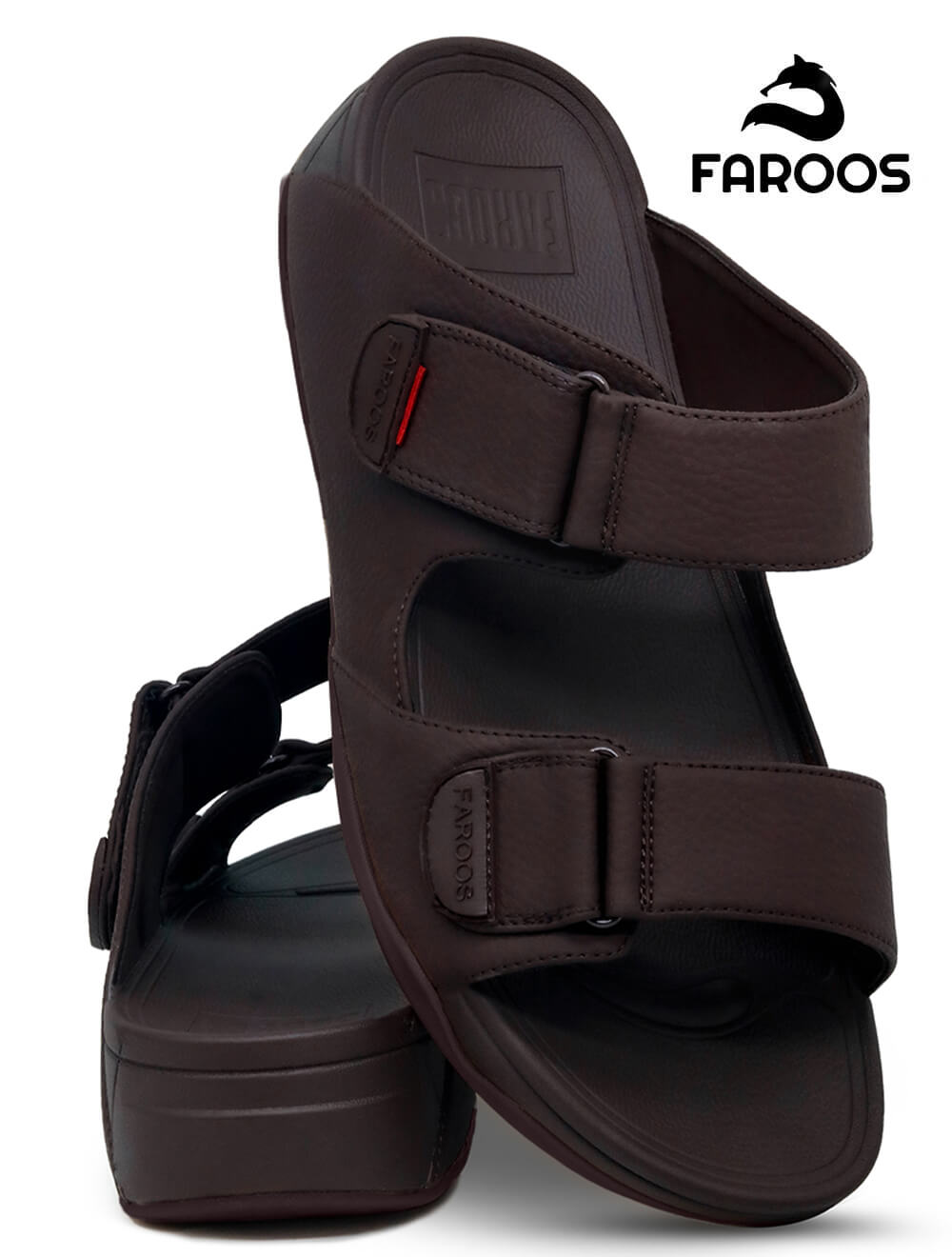 Faroos[F303]M120-Brown-Gents-Arabic-Sandal-40