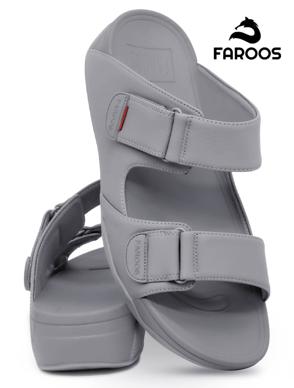 Faroos[F306]M120-Light-Gray-Gents-Arabic-Sandal-40