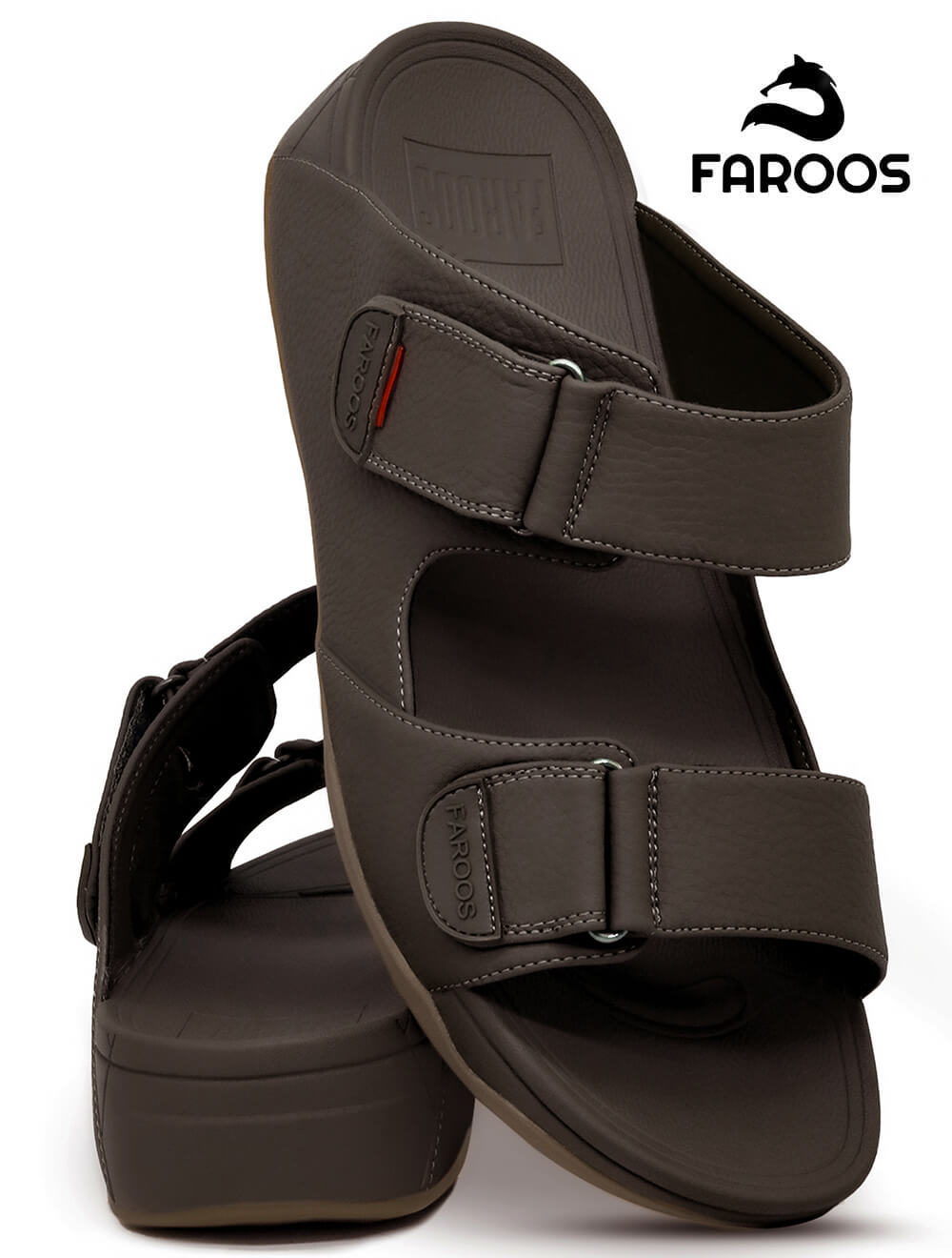 Faroos[F308]M120 Olive Gents Arabic Sandal