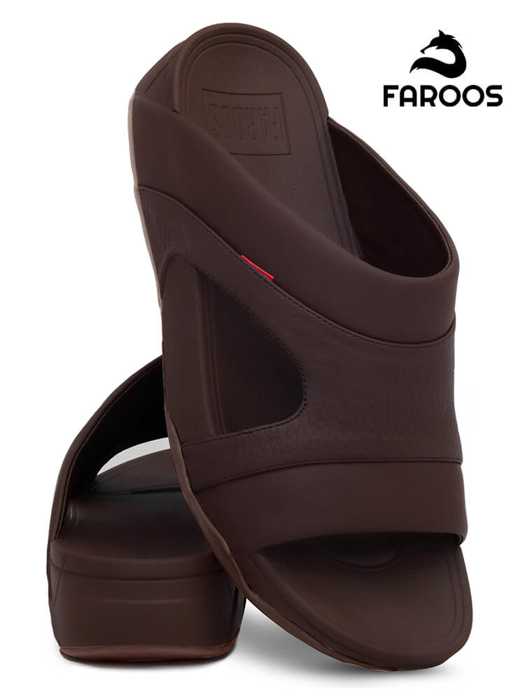 Faroos[F321]M114 Brown Gents Arabic Sandal