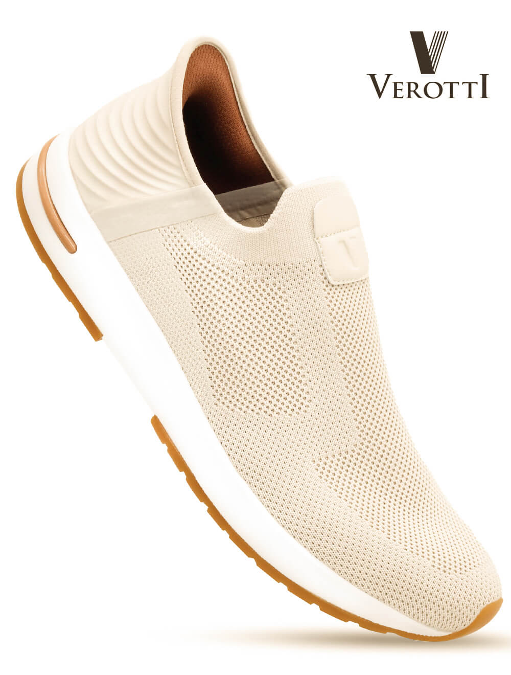 Verotti[X412]930 Dark Beige Gents SLIP-INS Shoes