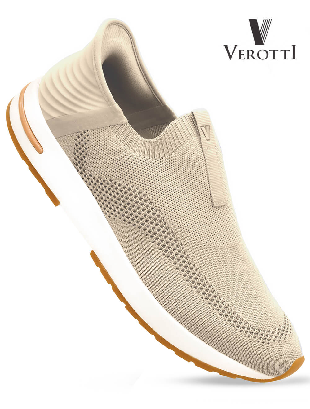 Verotti[X414]920 Beige Gents SLIP-INS Shoes