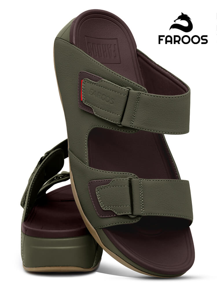 Faroos[F342]M116-Truffle-Gents-Arabic-Sandal-40