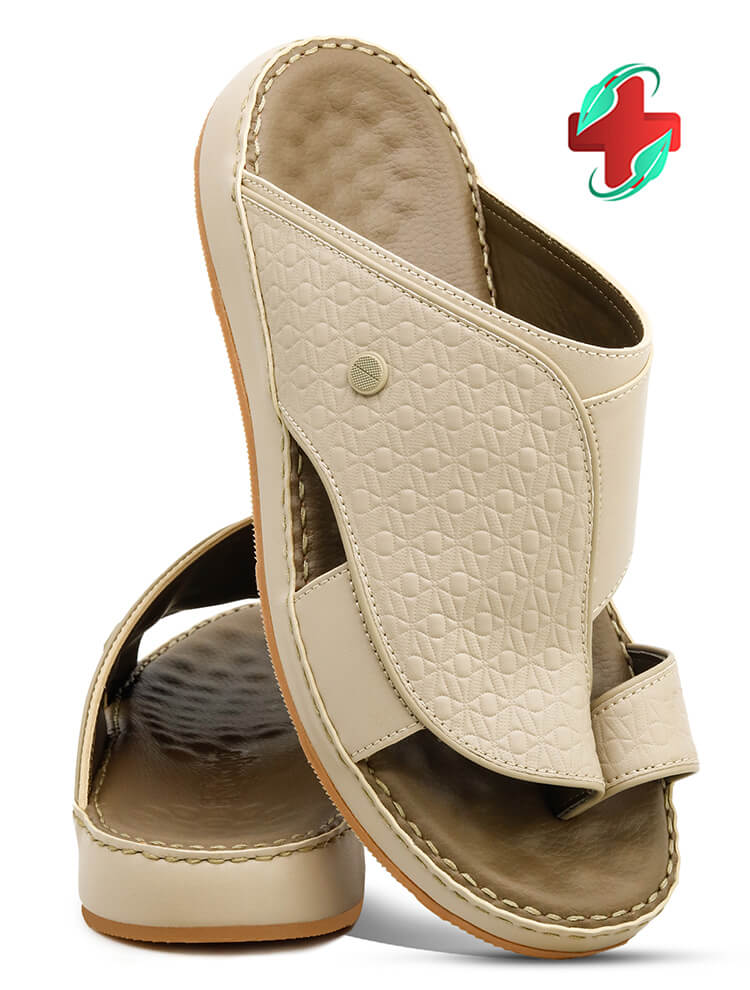 Khanjar[KH5]3011-MEDICAL-Beige-Gents-Arabic-Sandal-40