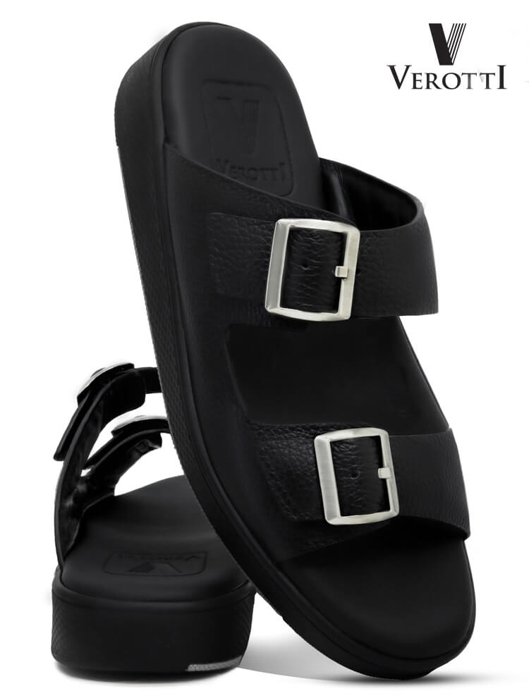 Verotti [X421]VTS-215 Black Gents Arabic Sandal