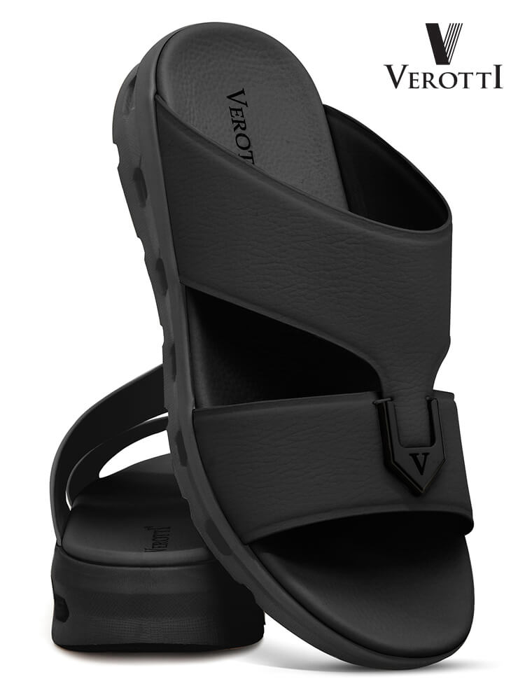 Verotti ON CLOUD[X424]M022 Black Gents Arabic Sandal