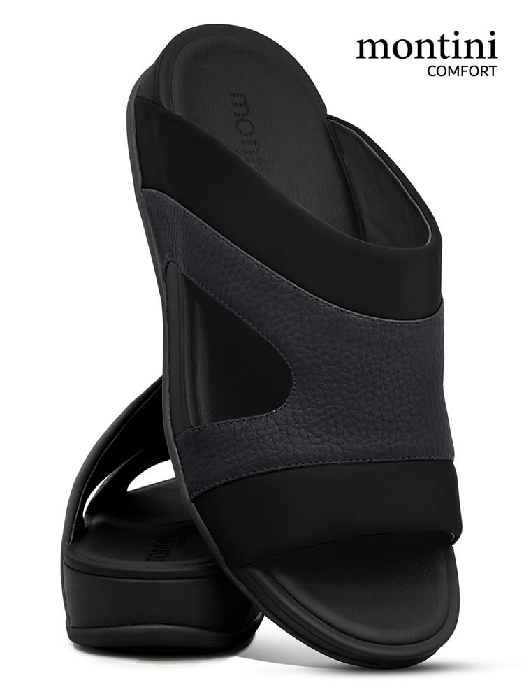 Montini M019(C56) Black Gents Arabic Sandal